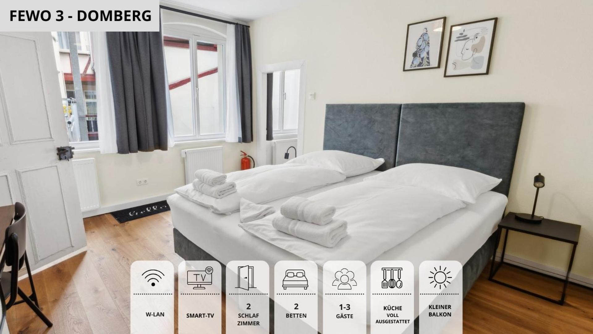 Neu Kapapart15 - 6 Schoene Fewos Mit Einbaukueche, Bad Und Balkon In Der Altstadt Auf Bambergs Insel 외부 사진